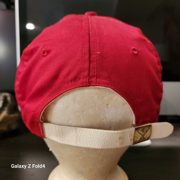 Vintage 70s State Farm Insurance Strap With Buckle Hat Rope Cap Made In USA OSFA - Picture 5 of 6